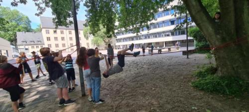 Römerfahrt Tag 1_ Die Legion trainiert